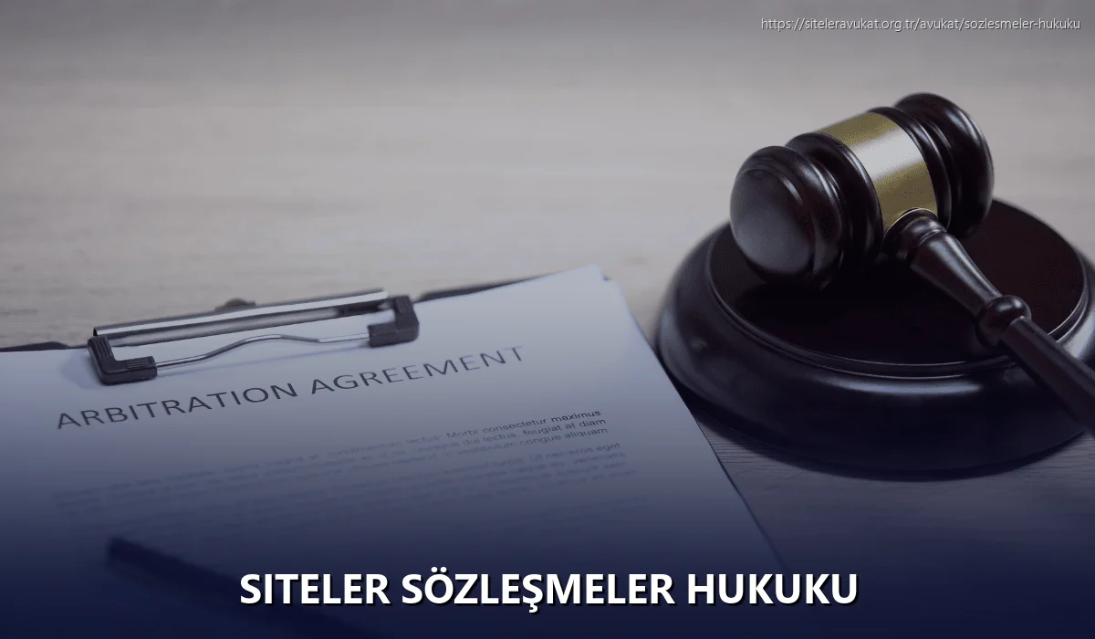 Siteler Sözleşmeler Hukuku